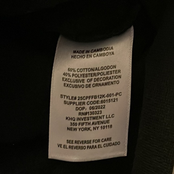 Caterpillar black hoodie sweatshirt, kids size L 14-16 - Picture 6 of 6